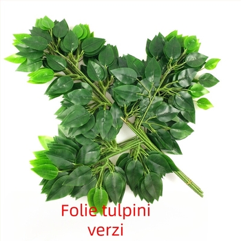 Plante simulate Banyan – frunze și ramuri din mătase | Material: floare de mătase | Proces: 21851032025 | Brand: Altul | Utilizare: nunți, exterior, recuzită fotografică, decor pentru casă