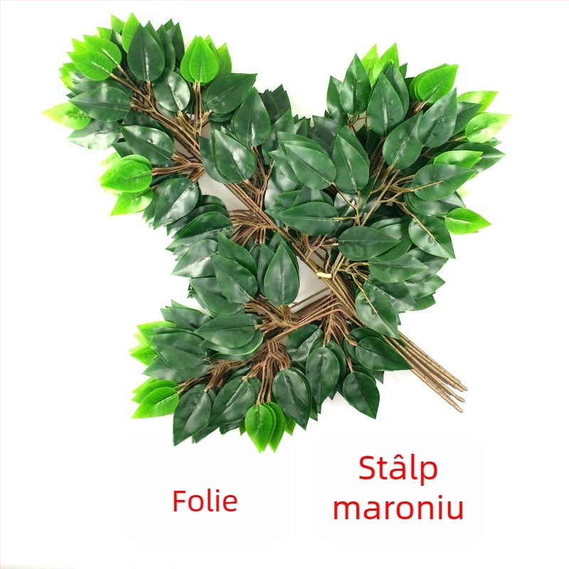Plante simulate Banyan – frunze și ramuri din mătase | Material: floare de mătase | Proces: 21851032025 | Brand: Altul | Utilizare: nunți, exterior, recuzită fotografică, decor pentru casă