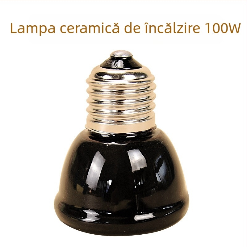 Lampă ceramică de încălzire pentru păsări – temperatură constantă, pentru găini și prepelițe, incubare și încălzire de iarnă