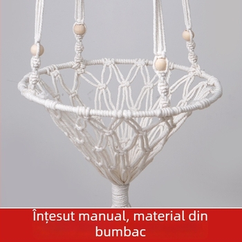 Pat pentru pisici, țesut manual, suspendat - sfoară din bumbac, Brand Xinqite, Modelul 01, Pat pentru animale de companie/Cușcă