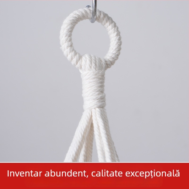 Pat pentru pisici, țesut manual, suspendat - sfoară din bumbac, Brand Xinqite, Modelul 01, Pat pentru animale de companie/Cușcă