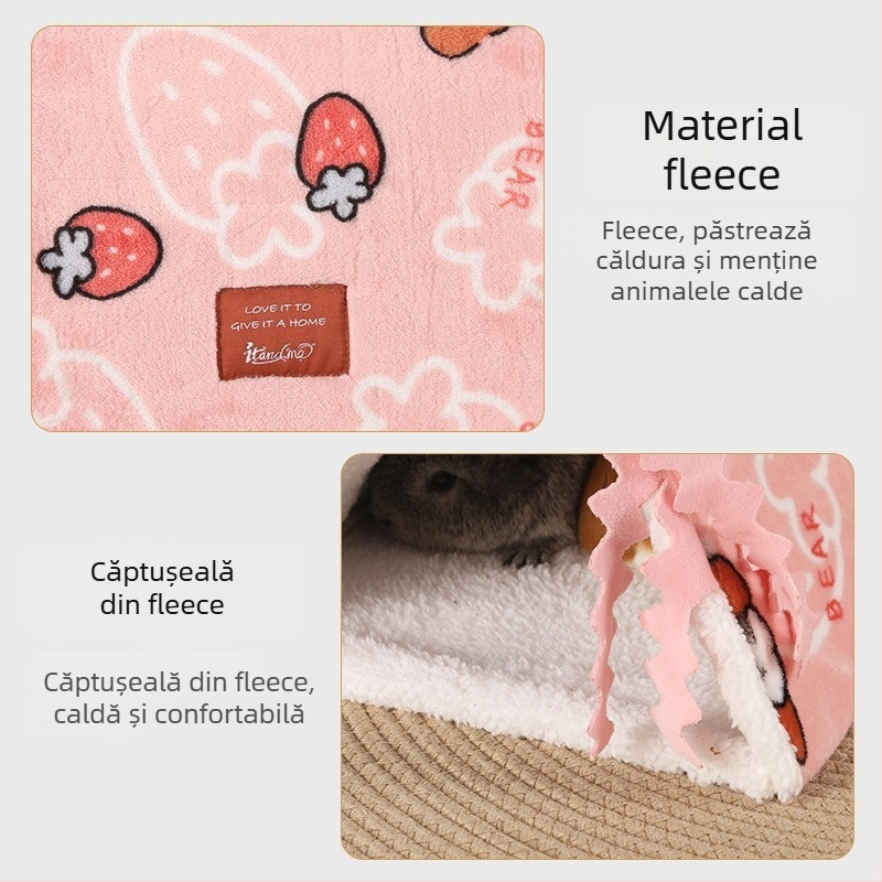 Cuib pentru animale de companie – tunel de dormit din flanel, cald, de Mr. du