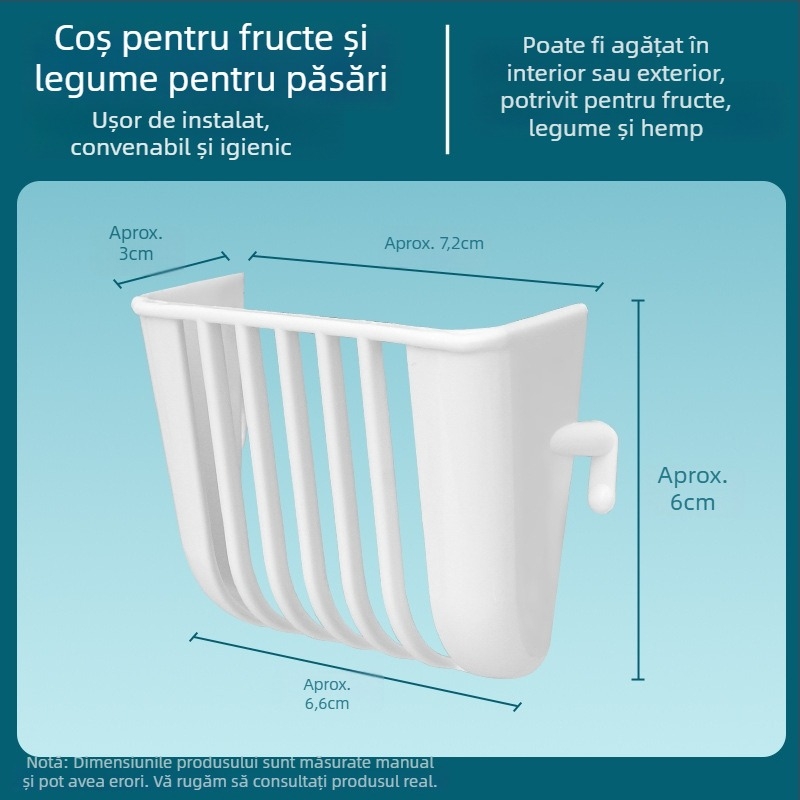 Set accesorii pentru păsări: cutii de hrană din plastic și cuști de cuib pentru păsări mici; brand Altul; fără import