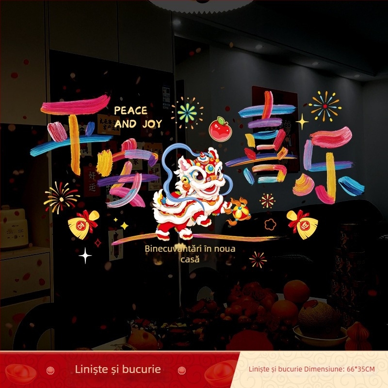 Autocolante electrostatice pentru uși de sticlă și ferestre – PVC; ambalaj Opp bag; marca Sing; cadou pentru housewarming; potrivite pentru colegi, prieteni, vârstnici, colegi de clasă, mentori