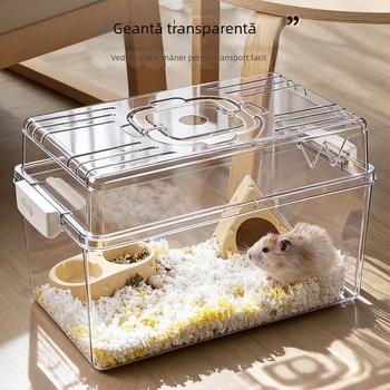 Cușcă multifuncțională pentru hamster cu Bear Villa transparent HD — Brand: Running around; marcă privată autorizată: Da; import: Nu