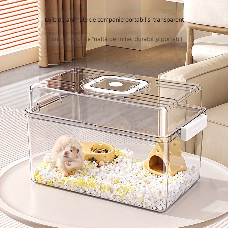 Cușcă multifuncțională pentru hamster cu Bear Villa transparent HD — Brand: Running around; marcă privată autorizată: Da; import: Nu