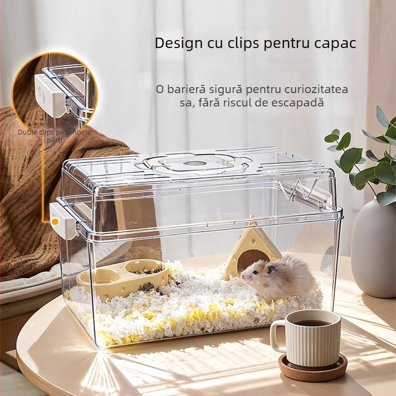 Cușcă multifuncțională pentru hamster cu Bear Villa transparent HD — Brand: Running around; marcă privată autorizată: Da; import: Nu
