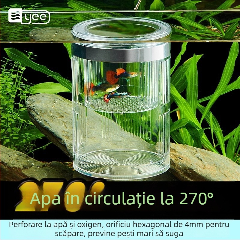 Cutie incubator pentru guppy – acrilic, pentru clocire a peștilor mici, echipament de acvariu, Yee
