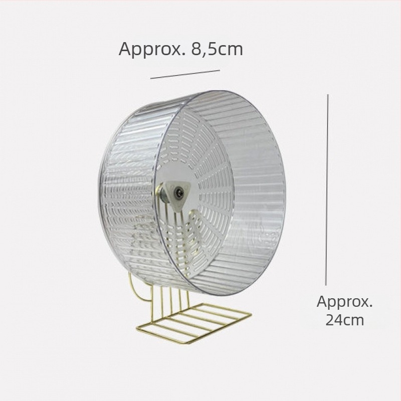 Roată de alergat pentru hamster, Material PP, Foarte silențioasă, Accesorii pentru hamster