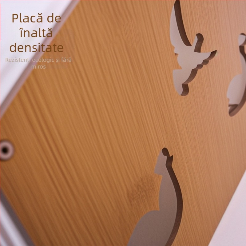 Casă pentru pisici - cuib din lemn complet închis, pentru toate anotimpurile, lenjerie din in respirabilă, pat detașabil și lavabil