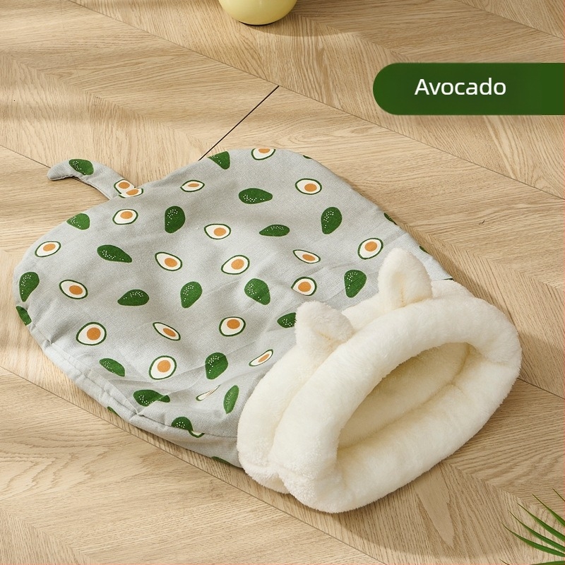 Cuib pentru pisici, căldură de iarnă, design semiînchis, material: pânză, pentru pisici