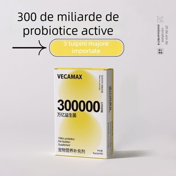 Vegamax Probiotice pentru animale de companie – pentru câini și pisici, susțin digestia și reglează activitatea gastrointestinală, 24 g