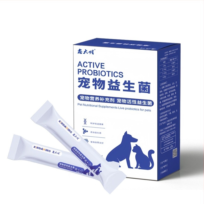 Probiotice pentru animale de companie (pisici și câini), utilizare generală, 50 g pe cutie, 100 cutii pe carton, Xin daming