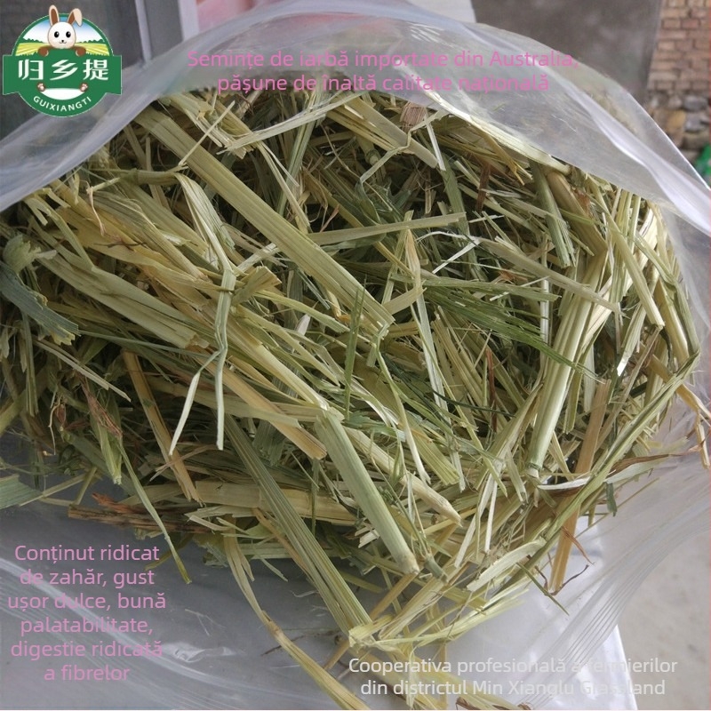 Homecoming hrană uscată pentru iepuri și chinchile – fân de grâu, 500 g, pungă Ziplock, uscat