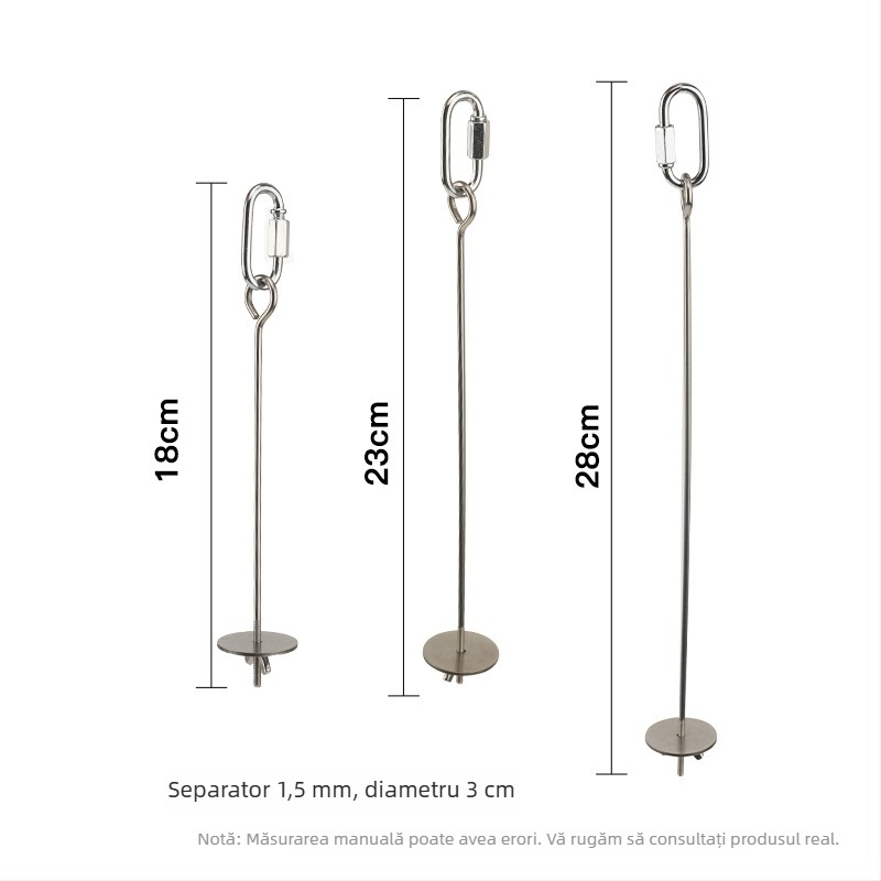 Clips pentru fructe din oțel inoxidabil pentru papagal – jucărie agățată de hrănire cu fructe, legume și porumb