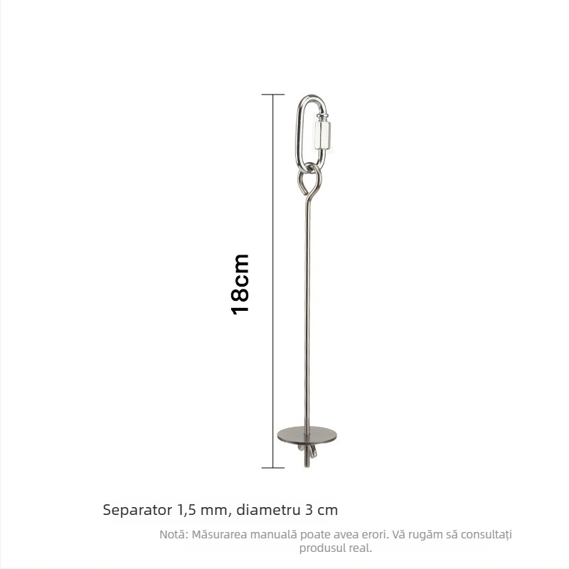 Clips pentru fructe din oțel inoxidabil pentru papagal – jucărie agățată de hrănire cu fructe, legume și porumb