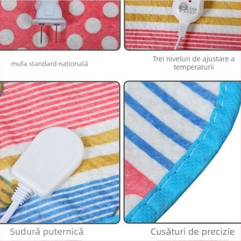 Covorase electric pentru animale de companie pentru pisici și câini, din țesătură, pernă de șezut, instalare gratuită, nu se clătește