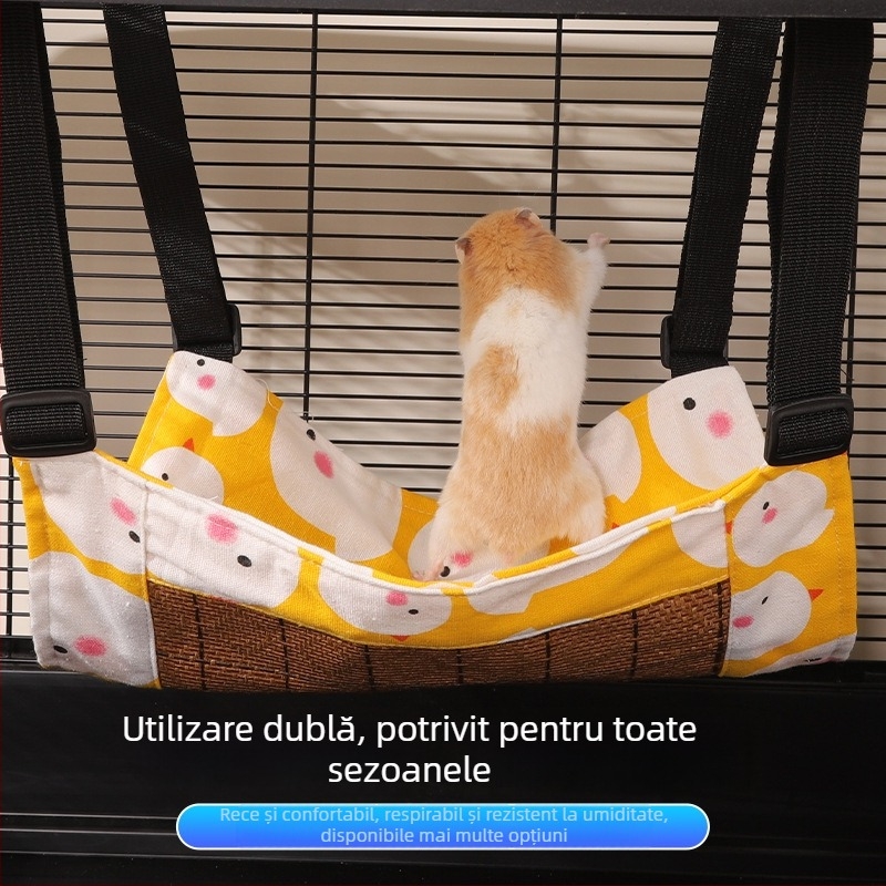 Old Man Du Hamac din bumbac pentru animale mici – spațiu de joacă și somn, toate sezoanele