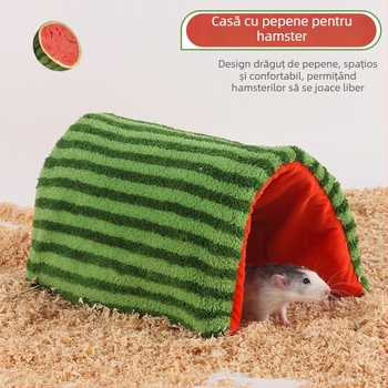 Cuib tunel pentru iepurii de Guineea cu ciucuri — adăpost pentru animale de companie mici, cort pliabil, marcă Me and it