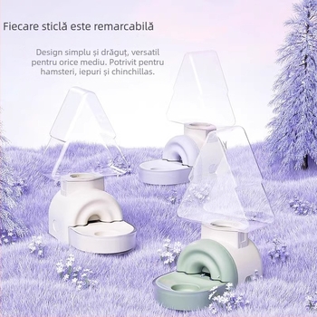 Kano Sistem Suspendat de Alimentare cu Apă Automată și Bol de Apă pentru Iepuri și Porcușori de Guinea (ABS/PET, fără import)