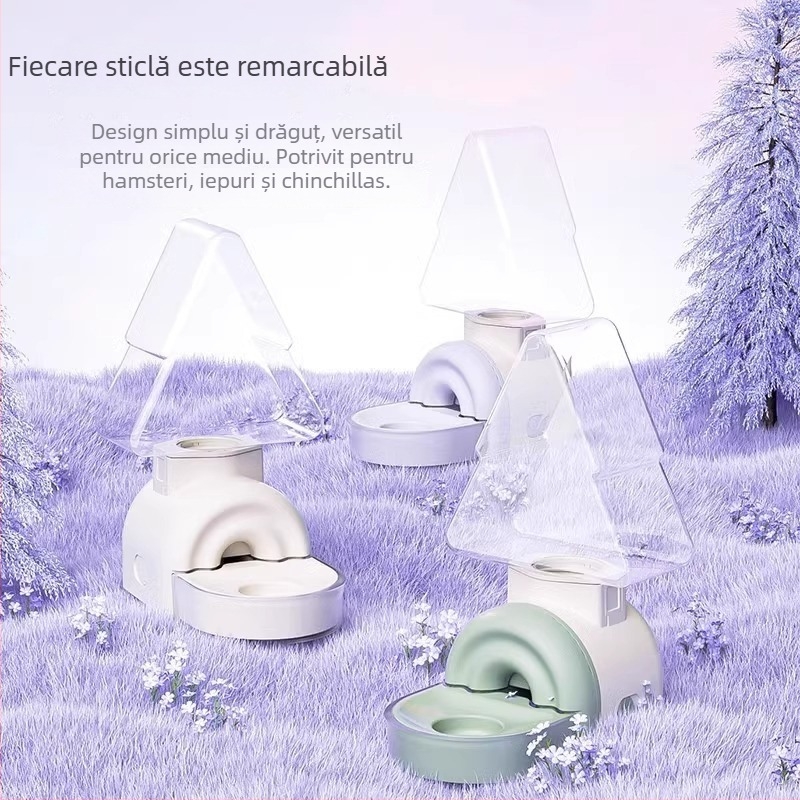 Kano Sistem Suspendat de Alimentare cu Apă Automată și Bol de Apă pentru Iepuri și Porcușori de Guinea (ABS/PET, fără import)