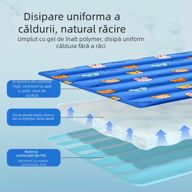 Padă de răcire pentru animale de companie (PVC; vară; potrivit pentru pisici și câini; Huijiu)