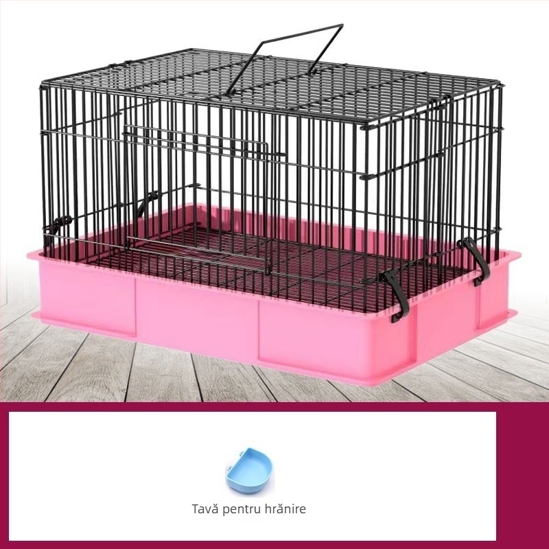 Cușcă pentru iepuri, utilizare casnică, protecție la stropire, construcție întărită pentru iepuri și purcei de Guinea (Material: plastic; Brand: GUOJJ; Categoria produsului: cușcă pentru animale de companie)