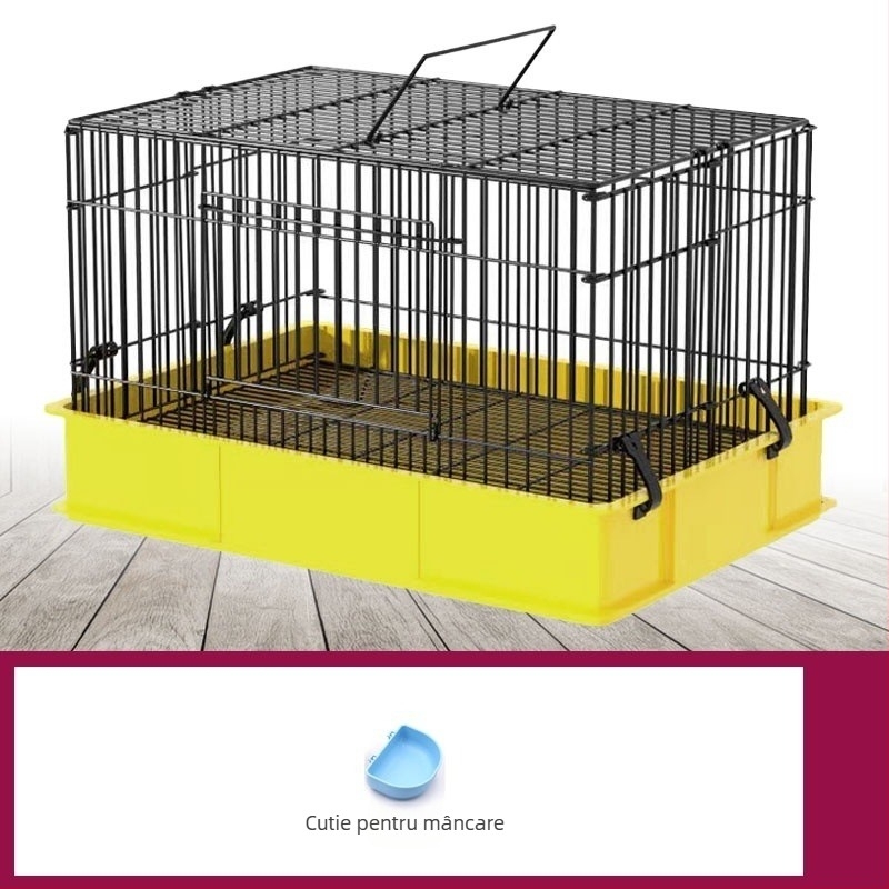 Cușcă pentru iepuri, utilizare casnică, protecție la stropire, construcție întărită pentru iepuri și purcei de Guinea (Material: plastic; Brand: GUOJJ; Categoria produsului: cușcă pentru animale de companie)
