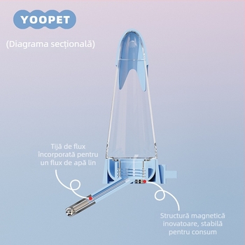 Butoan montat pe perete pentru hamster, distribuitor dublu de apă – Demon pet notes