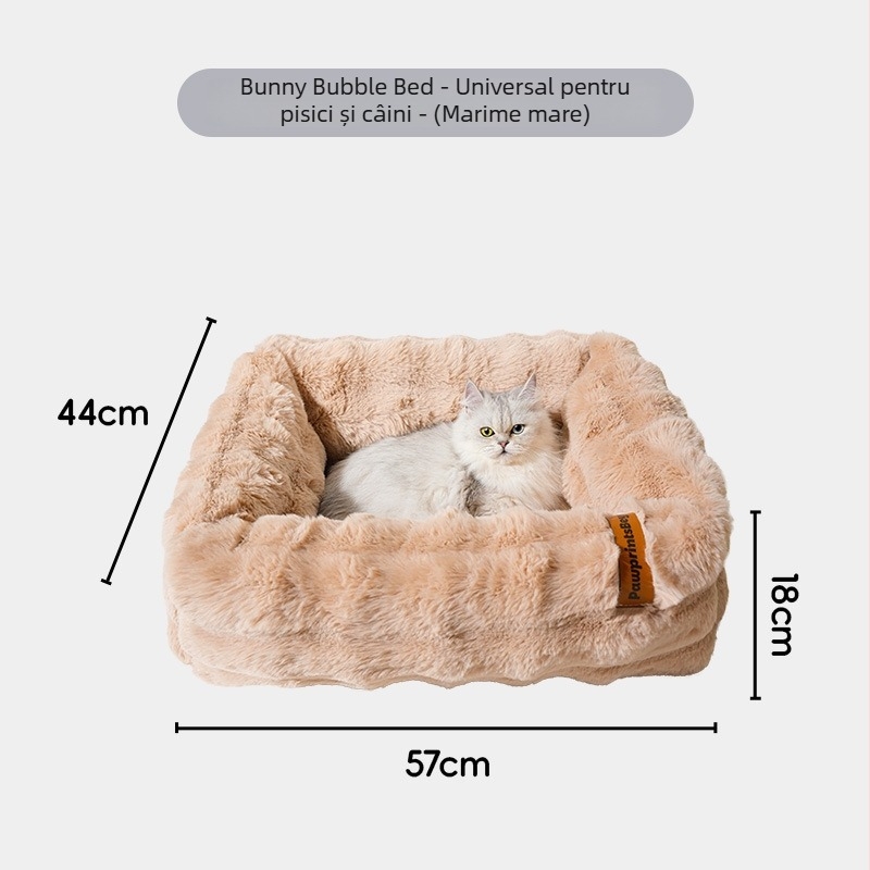 Cuib de pisică din bubble velvet și PP bumbac, marca Meow le fang, origine Jiangsu, pentru pisici