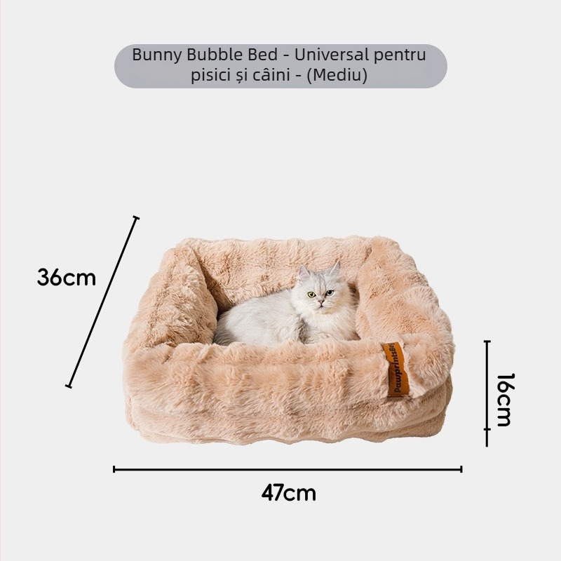 Cuib de pisică din bubble velvet și PP bumbac, marca Meow le fang, origine Jiangsu, pentru pisici