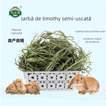 Fân Timothy uscat pentru iepuri și porcușori de Guinea – hrană pentru animale de companie