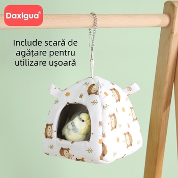 Cuib suspendat pentru animale mici, patru anotimpuri – cuib din pânză pentru hamster, marca Xiao Hangli