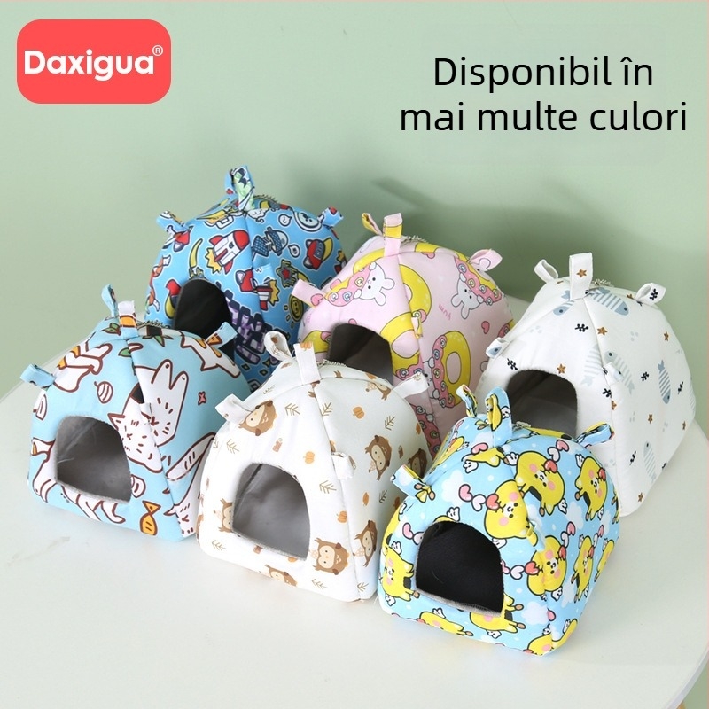 Cuib suspendat pentru animale mici, patru anotimpuri – cuib din pânză pentru hamster, marca Xiao Hangli