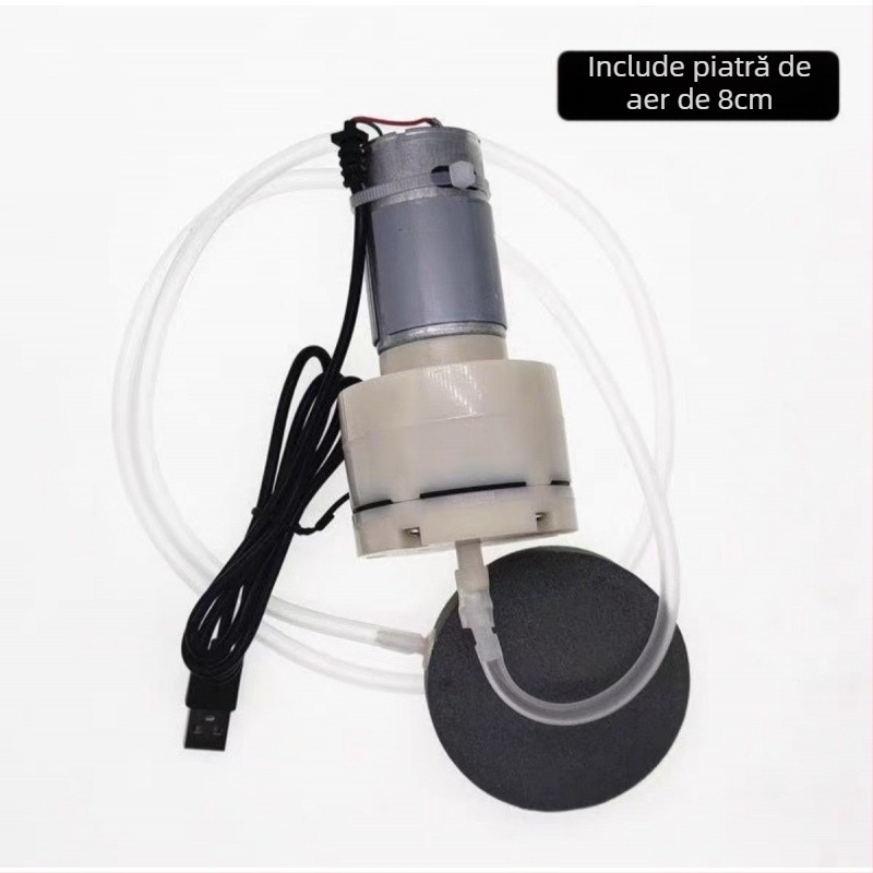 Pompa de oxigen pentru acvariu - Ultra-quiet, aerare cu volum mare, reglabilă (Brand autohton; Fără import; Greutate: Altele)