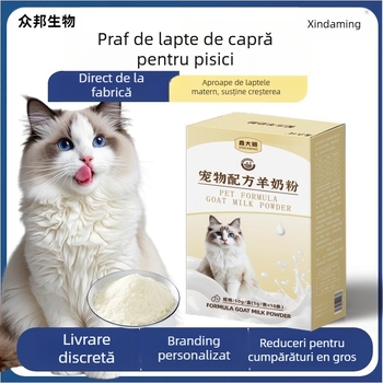 Praf de lapte de capră pentru pisici — Xin Daming, pentru toate etapele vieții, 50 g, cutie 500, Produs pentru sănătatea animalelor de companie