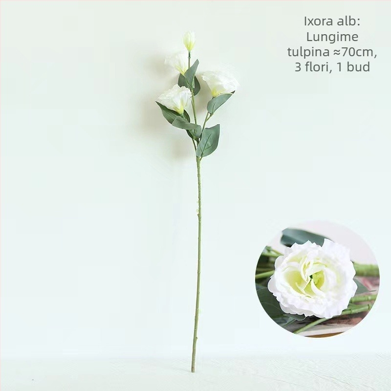 Buchet artificial cu eucalipt pentru mireasă – Kangxin, fabricare prin turnare prin injecție, stil grădină, flori artificiale pentru nuntă, exterior, recuzită pentru fotografie, decor pentru casă