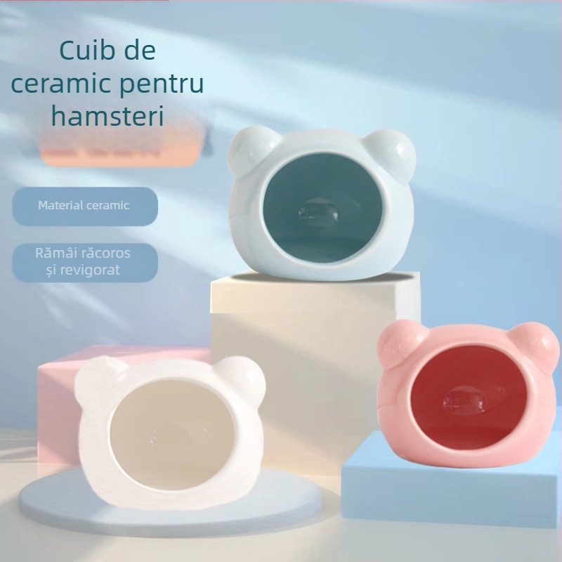 Cuib ceramic pentru hamster – cuib/ascunzătoare pentru hamster, potrivit pentru toate anotimpurile • Material: ceramică • Brand: Haoyi • Pentru: hamster