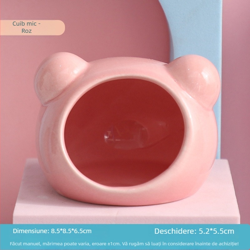 Cuib ceramic pentru hamster – cuib/ascunzătoare pentru hamster, potrivit pentru toate anotimpurile • Material: ceramică • Brand: Haoyi • Pentru: hamster