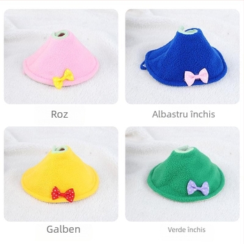 Colan de protecție pentru papagali - anti mușcături și anti ciocănire, polar fleece + bumbac și in, origine Zhejiang, pentru papagal