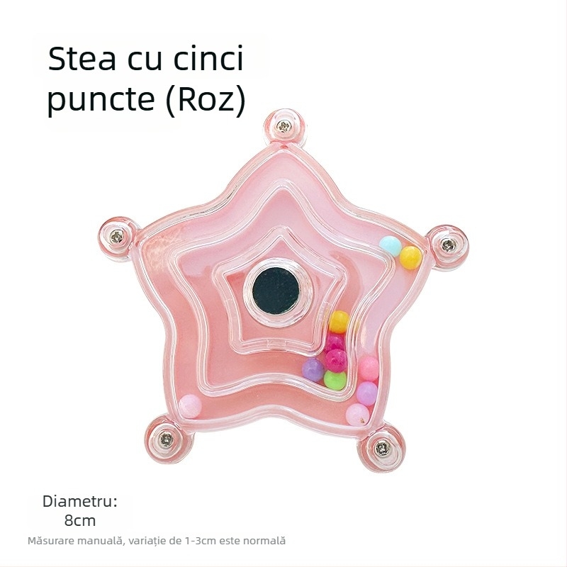 Jucărie de plastic pentru papagal cu disc rotativ în formă de UFO
