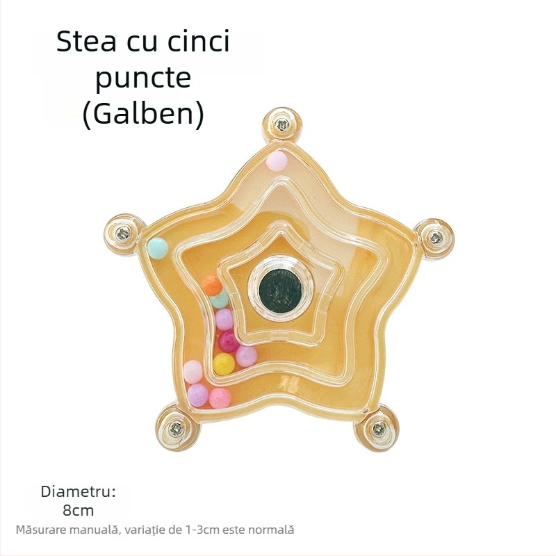Jucărie de plastic pentru papagal cu disc rotativ în formă de UFO