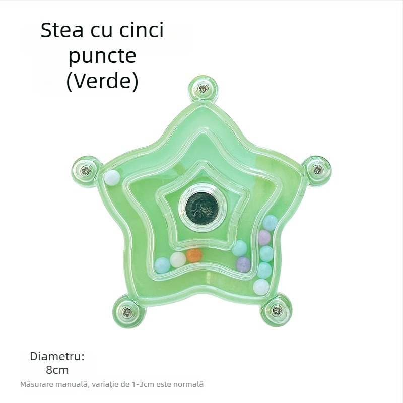 Jucărie de plastic pentru papagal cu disc rotativ în formă de UFO