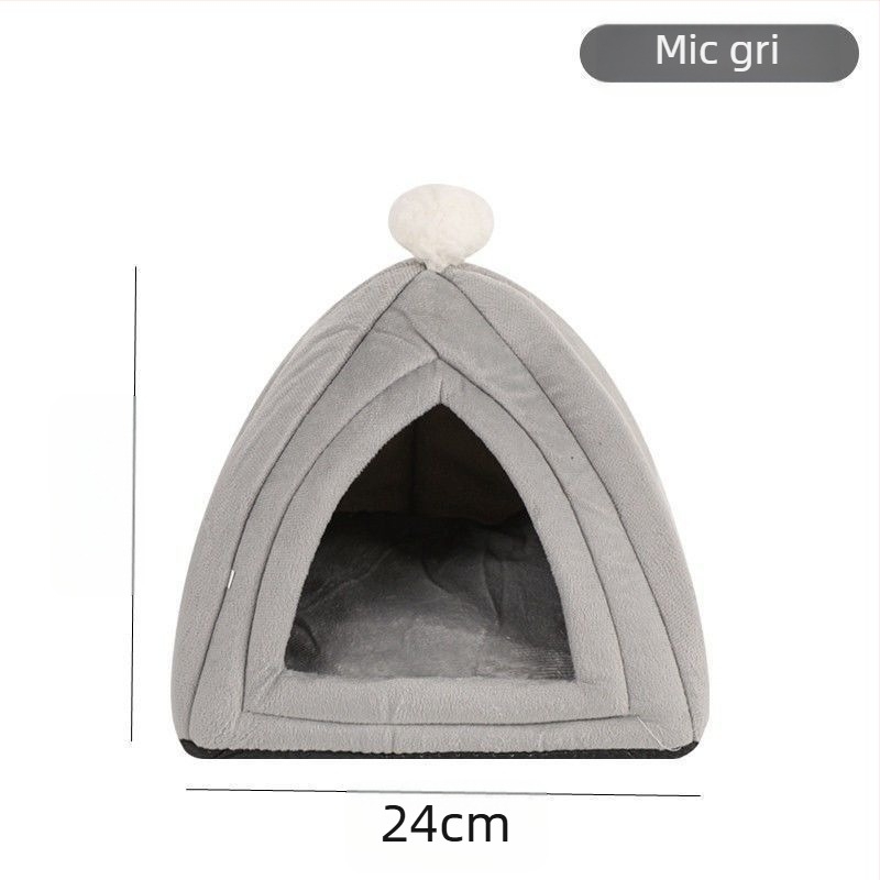 Cuib pentru animale de mici – material din pânză, interior plușat, căldură de iarnă pentru iepuri, purcei de Guinea și chinchile