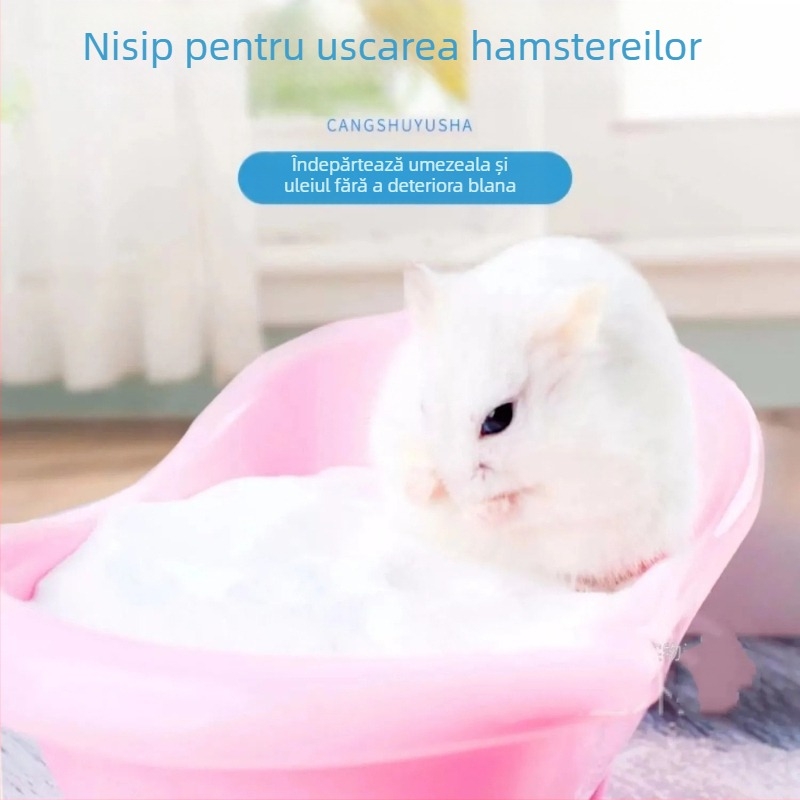Jiexi nisip de baie pentru hamster – îngrijire a blănii, curățare părului, pentru hamster, Origine: Altă