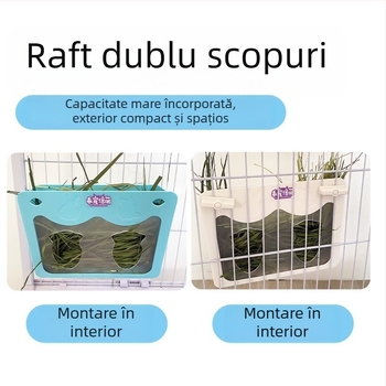 Raft de fân pentru iepuri – Material: ABS; Import: Nu; Brand: Altul; Potrivit pentru iepuri și animale de companie mici