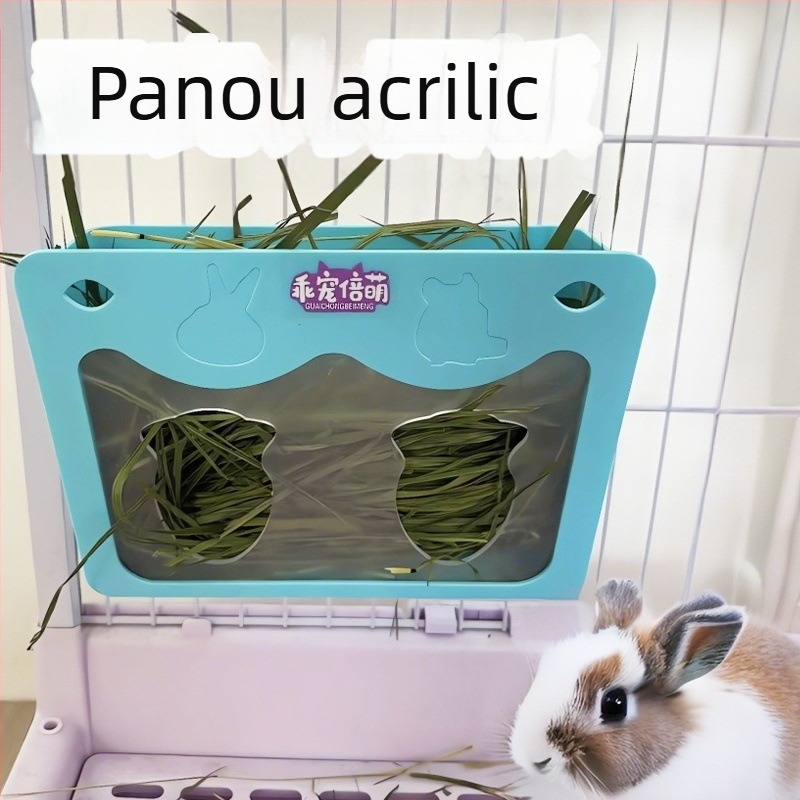 Raft de fân pentru iepuri – Material: ABS; Import: Nu; Brand: Altul; Potrivit pentru iepuri și animale de companie mici