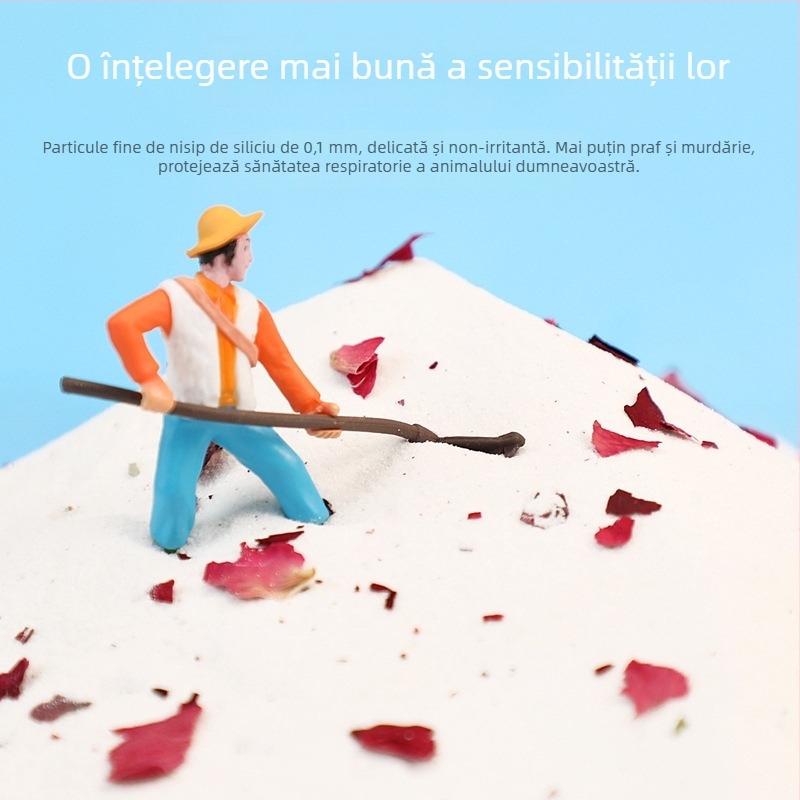 Nisip de baie pentru hamsteri cu petale de flori – elimină mirosurile, unelte de igienă pentru animale de companie (Origine: Shandong; Importat: Nu; Mărci private: Da; Categoria: Unelte de igienă pentru animale de companie)