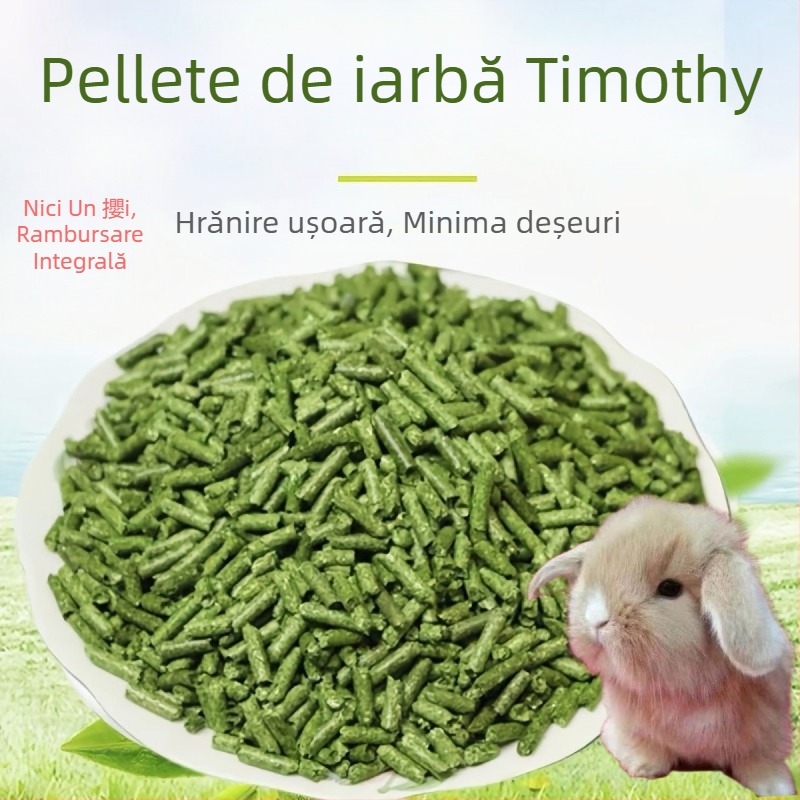 Hrană umedă cu granule de iarbă Timothy pentru iepuri adulți și rozătoare mici – hrană pentru animale de companie