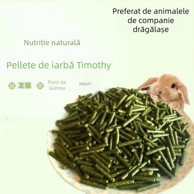 Hrană umedă cu granule de iarbă Timothy pentru iepuri adulți și rozătoare mici – hrană pentru animale de companie